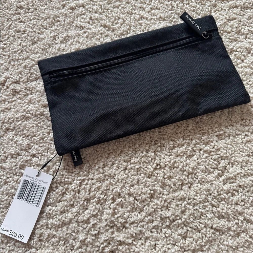 Vera Bradley black pencil case double sided